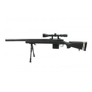 Well модель снайперской винтовки MB4404D Spring (with scope & bipod) BK